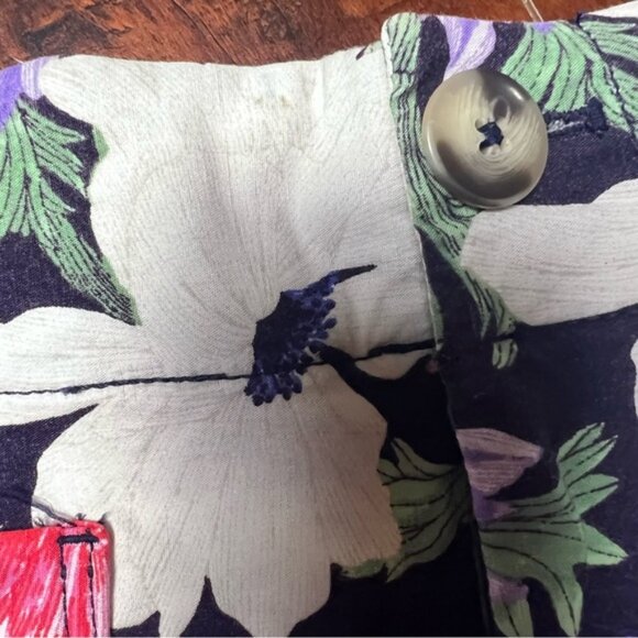 ANTHROPOLOGIE Cecilia Pettersson The Colette Cropped Pants Floral Size 28 - Picture 13 of 14